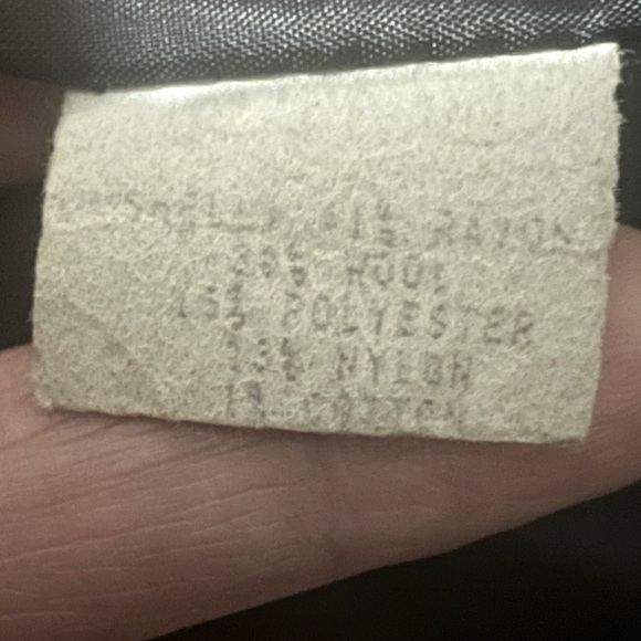 Vintage 80s Italian Wool Blend Pleated Hip Length Overcoat Blazer Plus 24W XXL - Picture 11 of 14